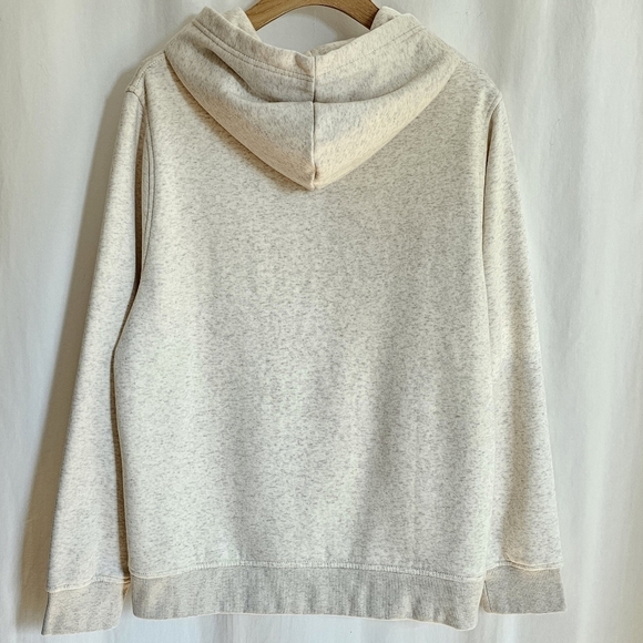 Tommy Hilfiger New York Beige Heathered Oat Milk Foil Fleece Hoodie - Picture 7 of 16